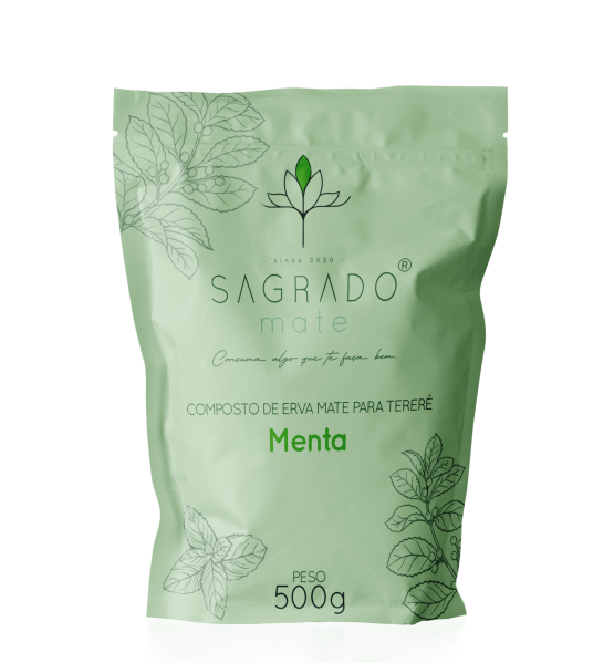 Composto De Erva Mate Para Tereré Sabor Menta
