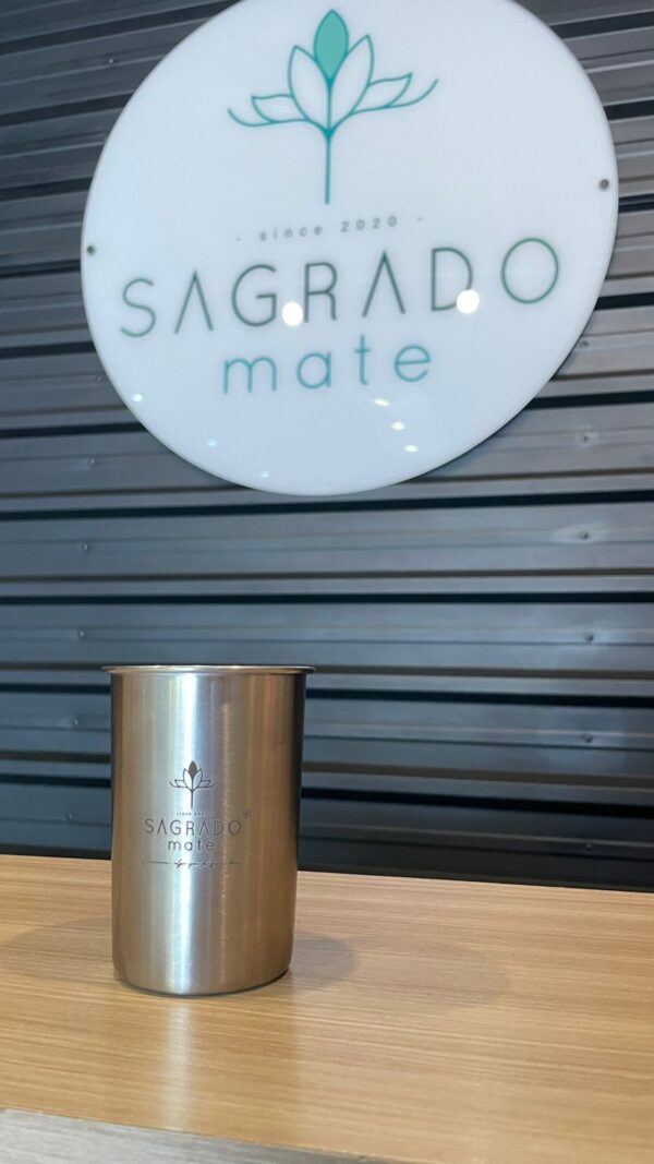Copo para Tereré em inox com borda