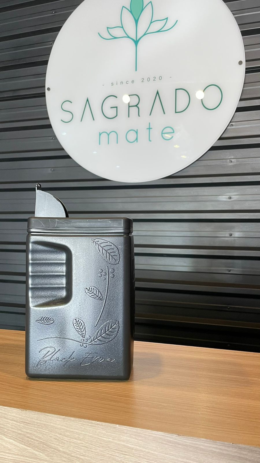 Porta erva mate Black